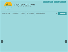 Tablet Screenshot of greatexpectationsusvi.com